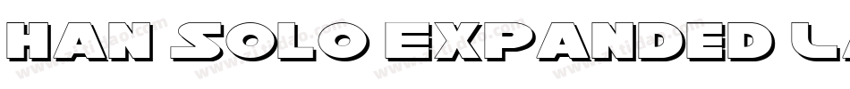 Han Solo Expanded Laser字体转换